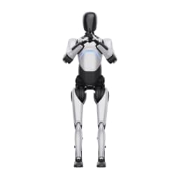 AgiBot A2 Ultra din față, cu mâinile împreunate
