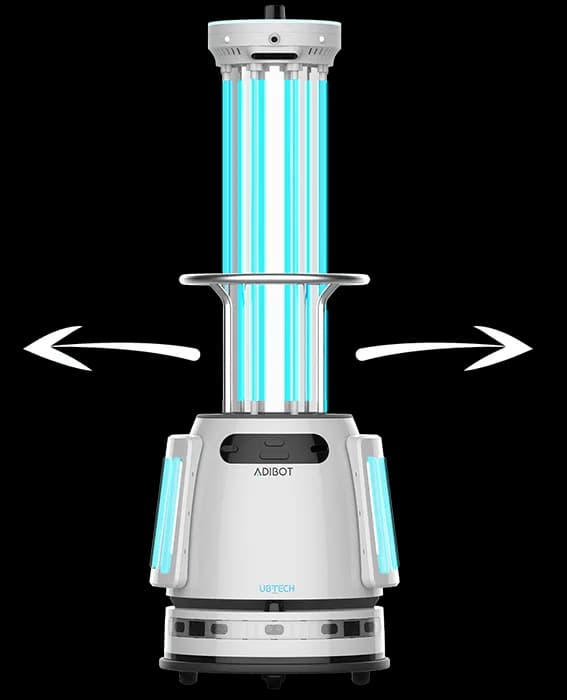 Robot de dezinfecție și sterilizare UV-C autonom Adibot-A